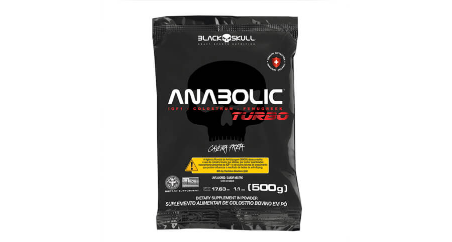 pacote do suplemento anabolic turbo da blackskull desenvolvido com colostro bovino